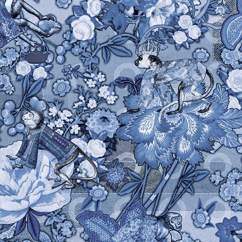 Rendezvous Tokyo Blue Wallpaper by Arte