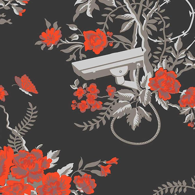 Vigilant Floral Wallpaper by Arte