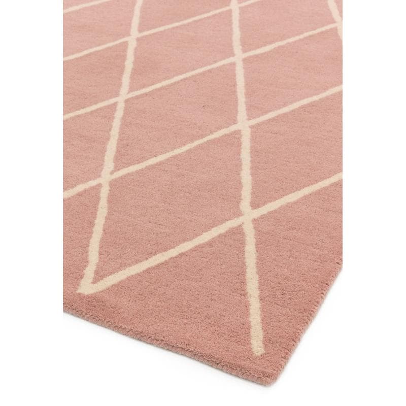Albany Diamond Pink Rug by Attic Rugs