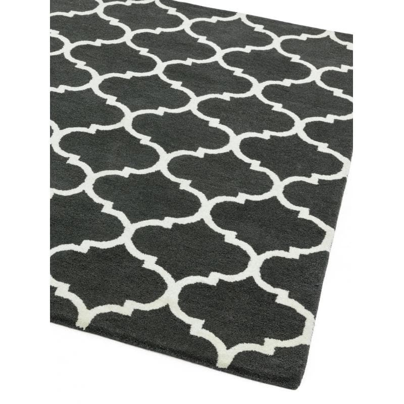Albany Ogee Charcoal Rug by Attic Rugs