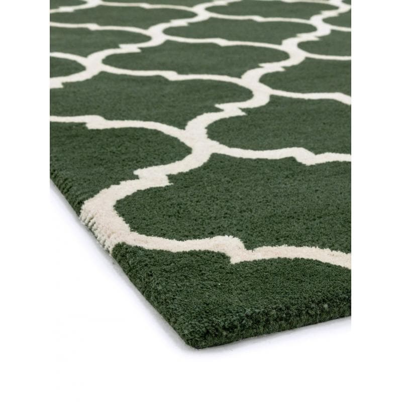 Albany Ogee Green Rug by Attic Rugs