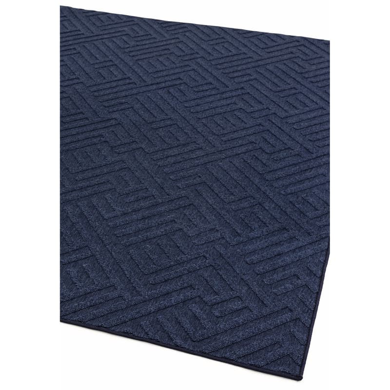Antibes An05 Blue Linear Rug by Attic Rugs