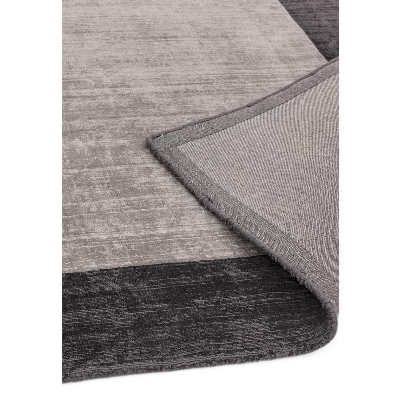 Blade Border Bb04 Charcoal/ Silver Rug by Attic Rugs