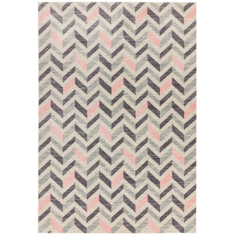 Colt Cl09 Chevron Pink Rug by Attic Rugs
