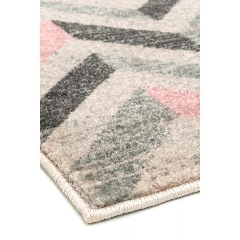 Colt Cl09 Chevron Pink Rug by Attic Rugs