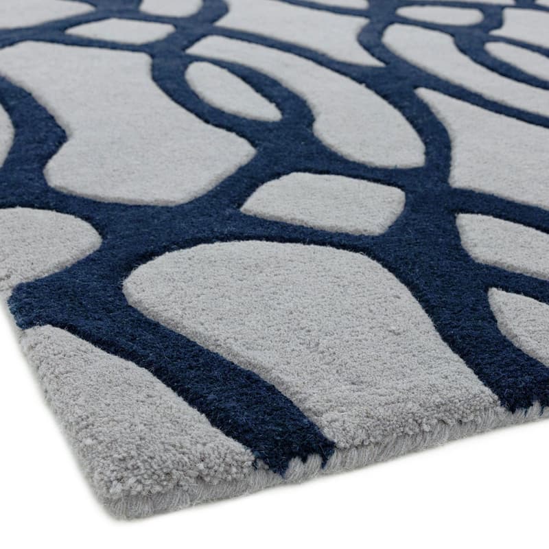 Matrix Max36 Wire Blue Runner Rug by Attic Rugs
