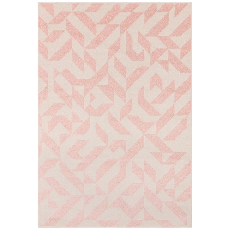 Muse Mu04 Pink Shapes Rug by Attic Rugs