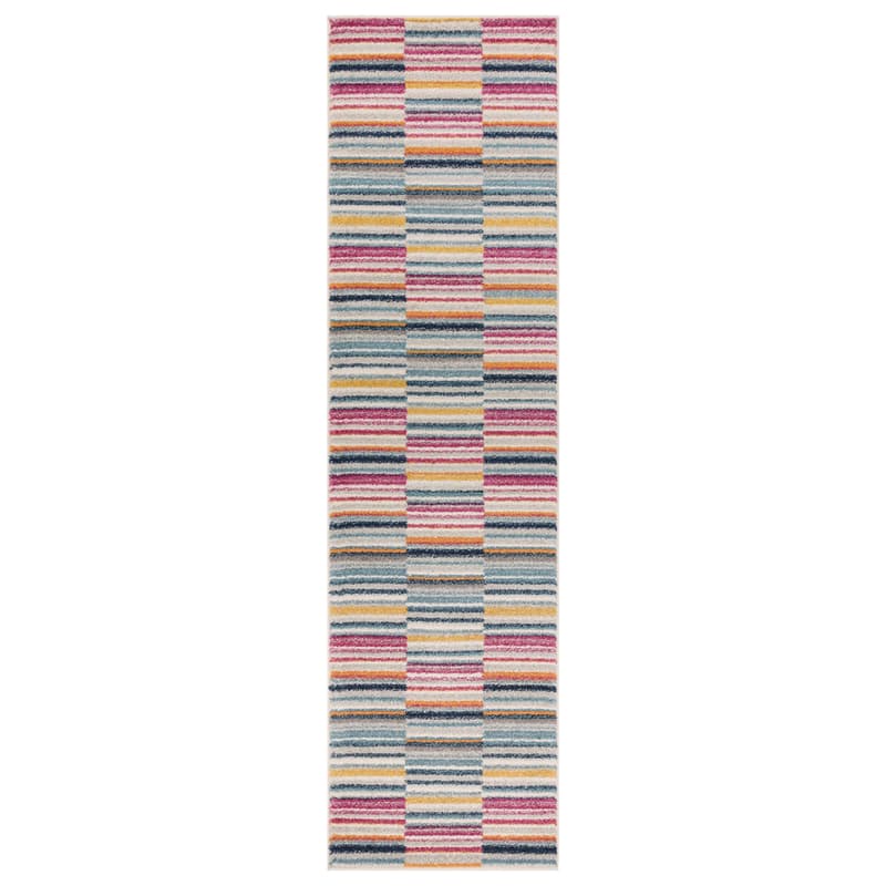 Muse Mu06 Multi Coloured Stripe Rug by Attic Rugs