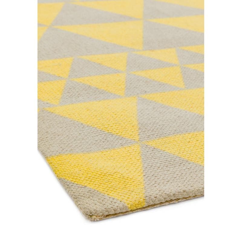 Onix On08 Triangles Yellow Rug by Attic Rugs