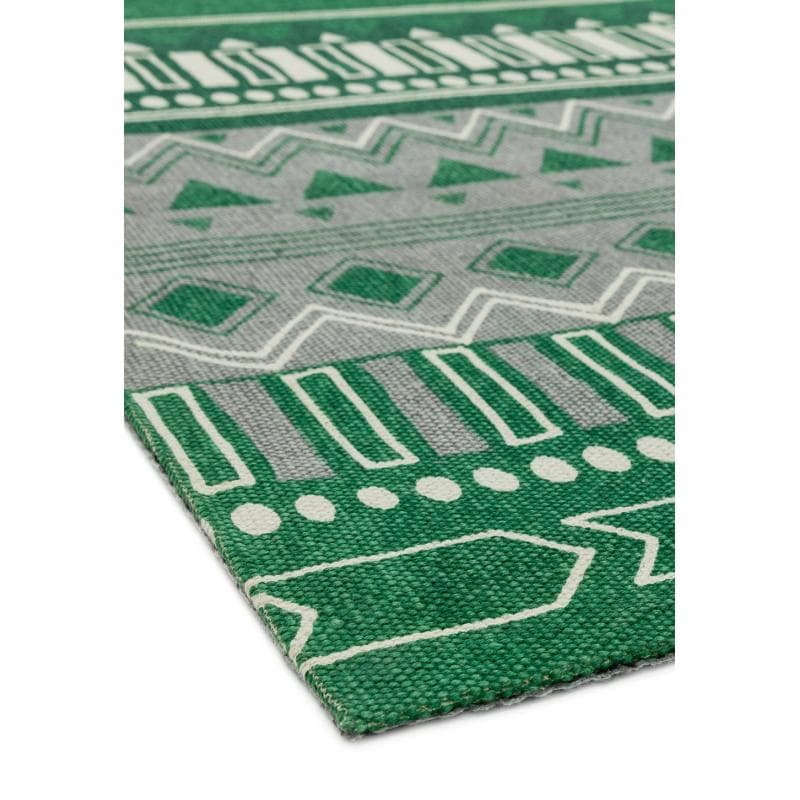 Onix On14 Tribal Mix Green Rug by Attic Rugs