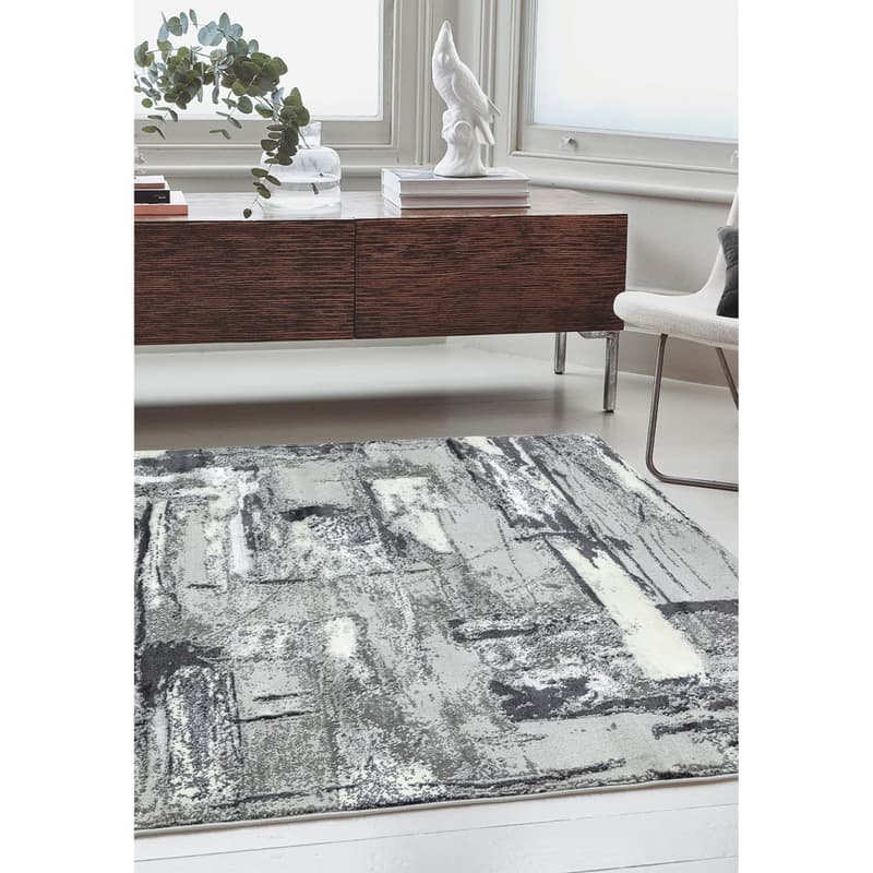 Orion Or02 Decor Grey Rug by Attic Rugs