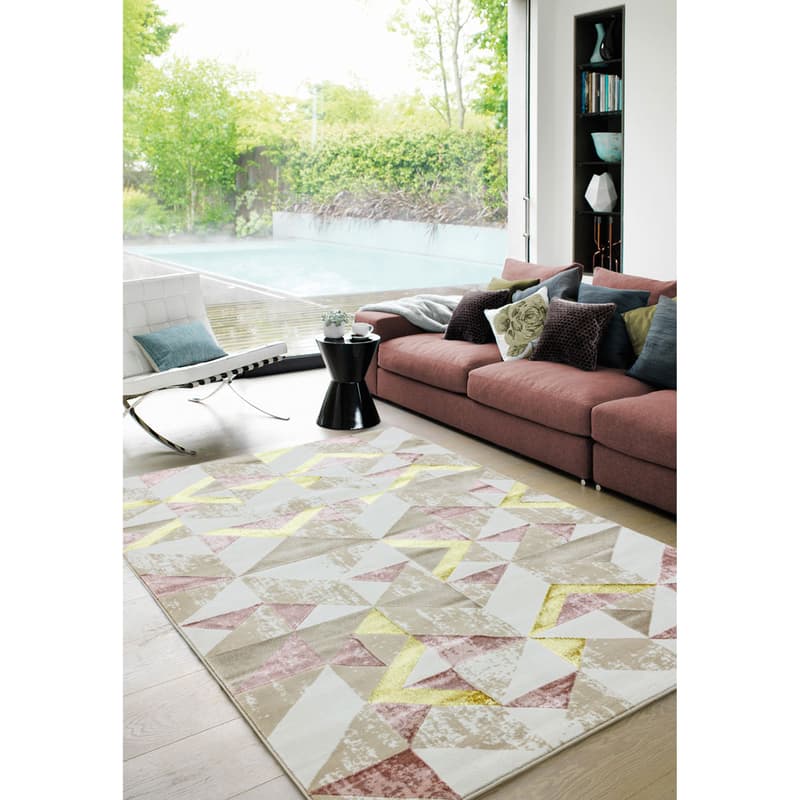 Orion Or10 Flag Pink Rug by Attic Rugs