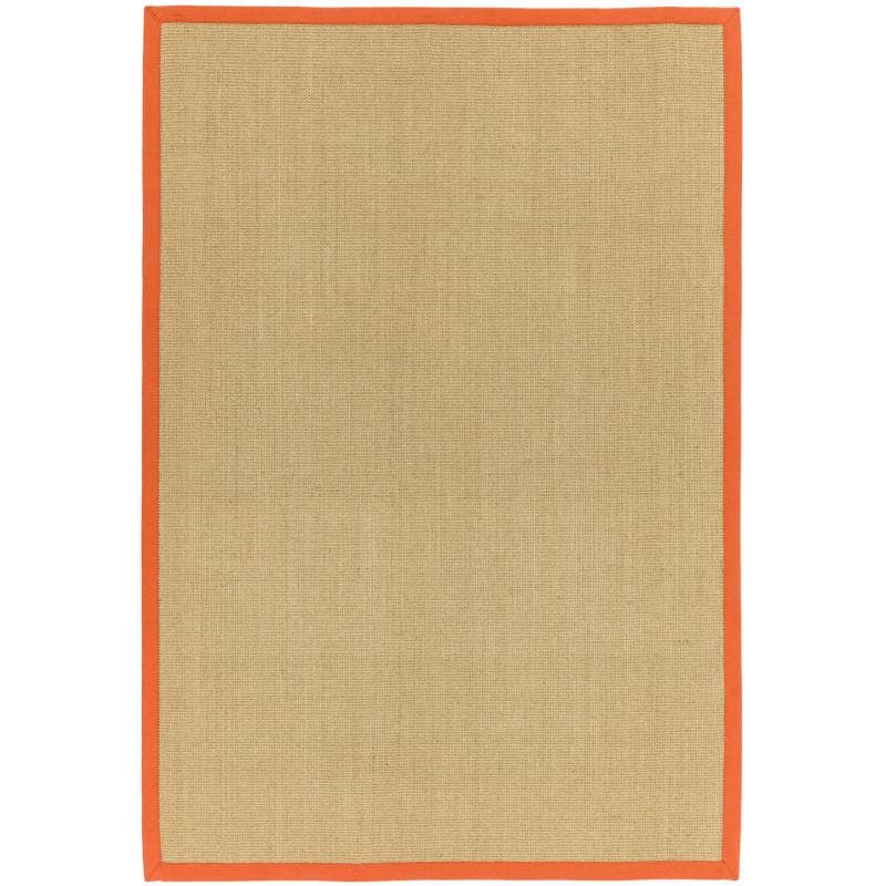 Sisal Linen/ Orange Rug by Attic Rugs