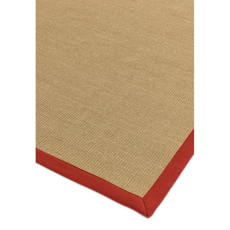 Sisal Linen/ Red Rug by Attic Rugs