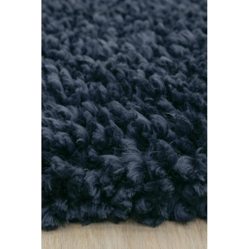 Spiral Navy Rug by Attic Rugs