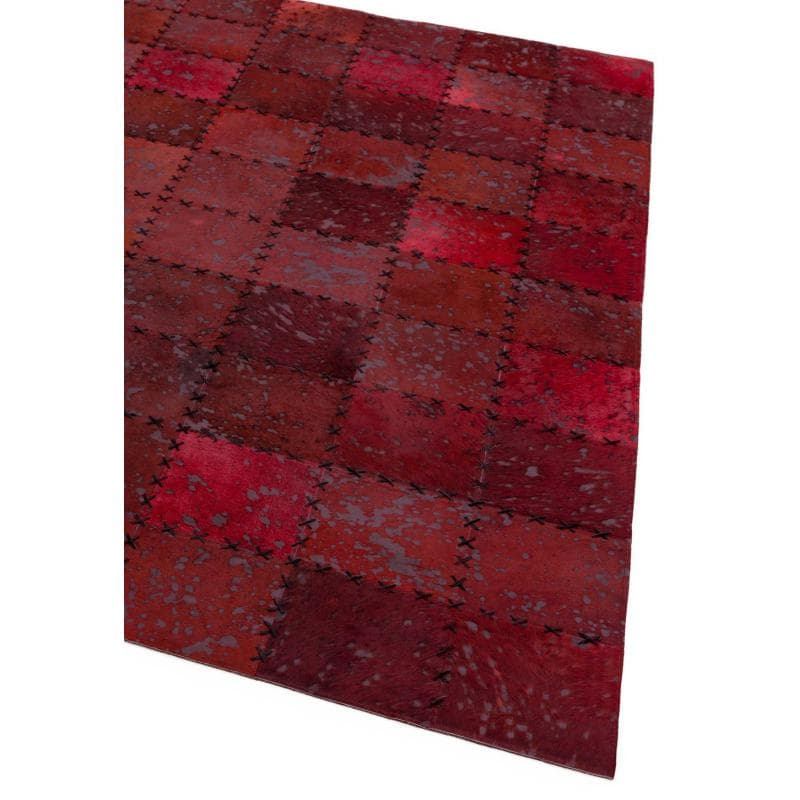 Xylo Red Cross Stitch Rug by Attic Rugs