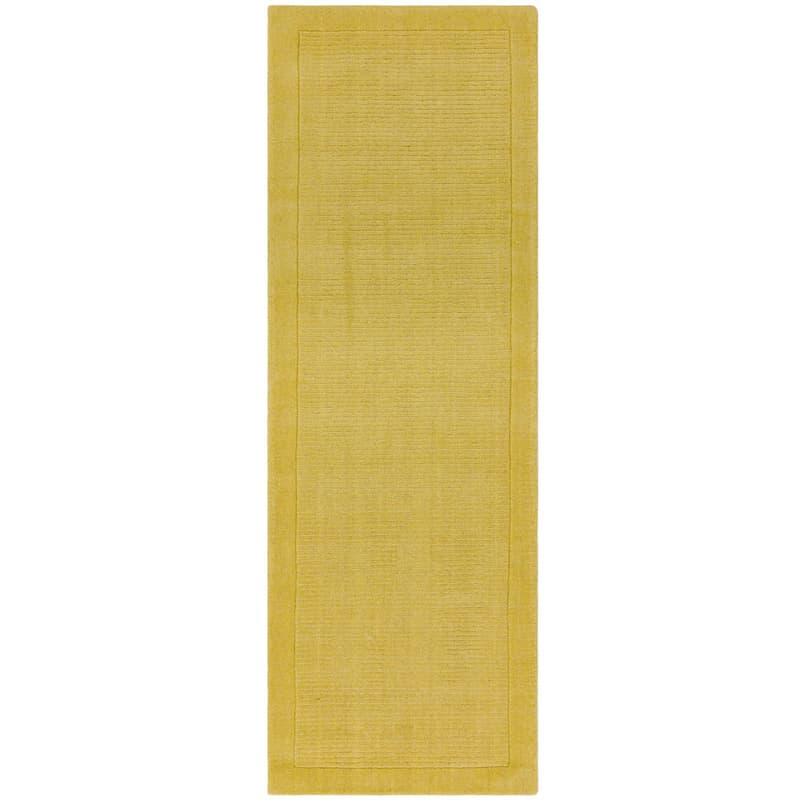 York Yellow Wool Runner Rug by Attic Rugs