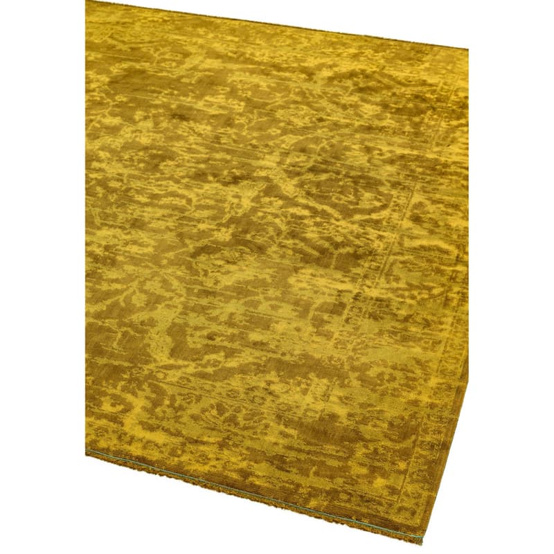 Zehraya Ze09 Gold Abstract Rug by Attic Rugs