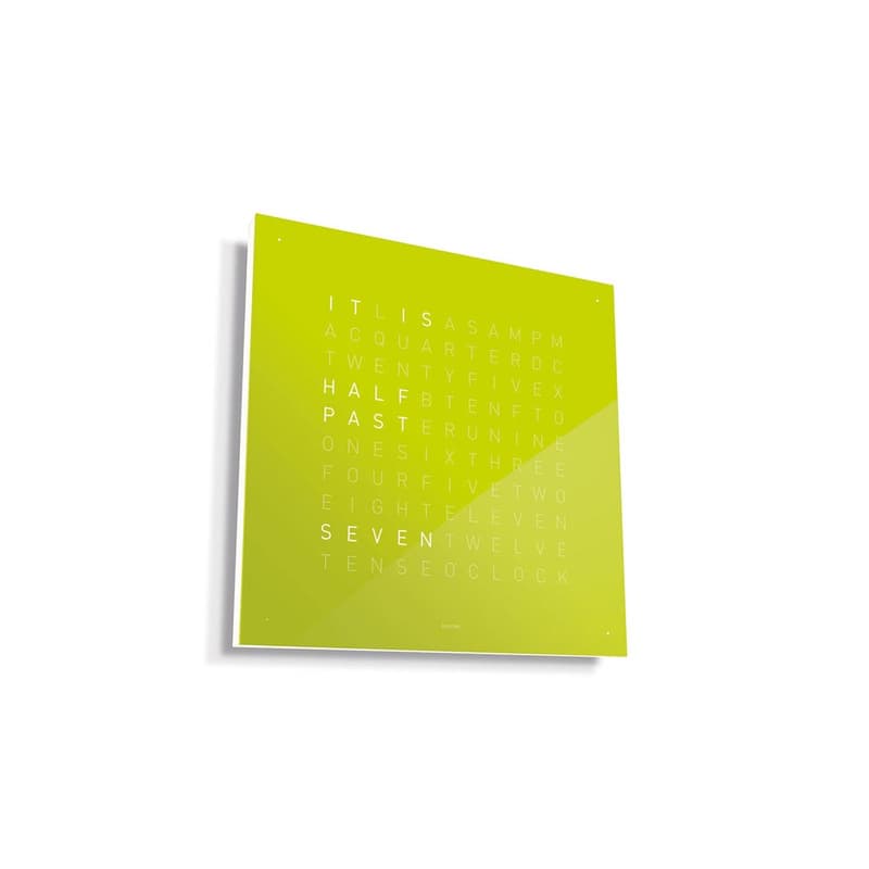 Qlocktwo Classic Acrylic Clock Lime Juice by Biegert and Funk