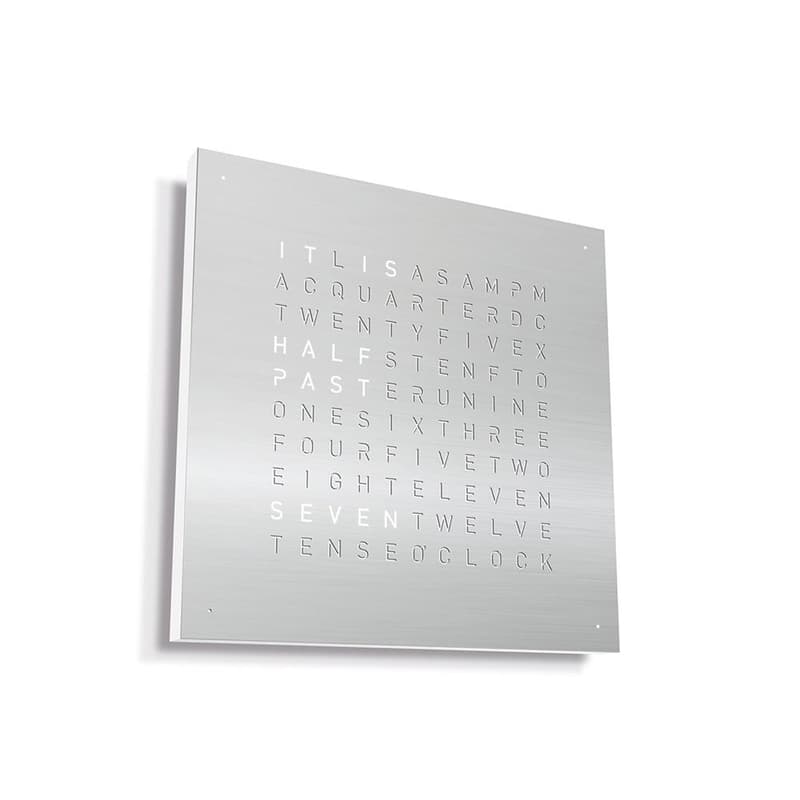 Qlocktwo Classic Stainless Steel Clock by Biegert and Funk