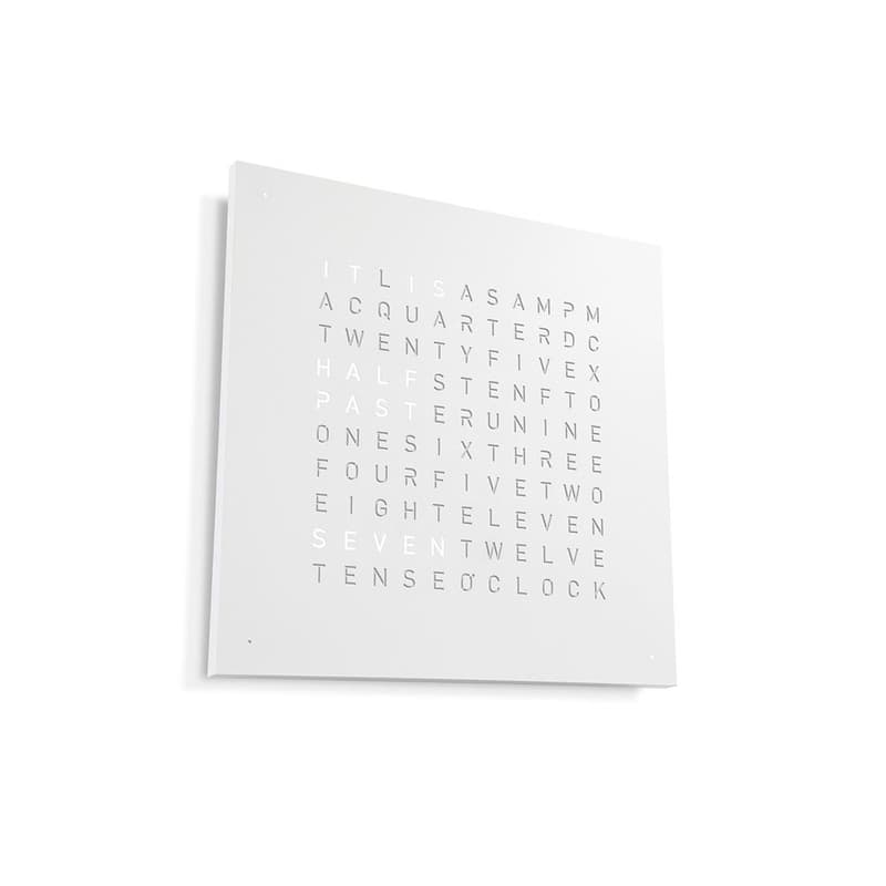Qlocktwo Classic Steel Powder Coated Clock White Pepper by Biegert and Funk