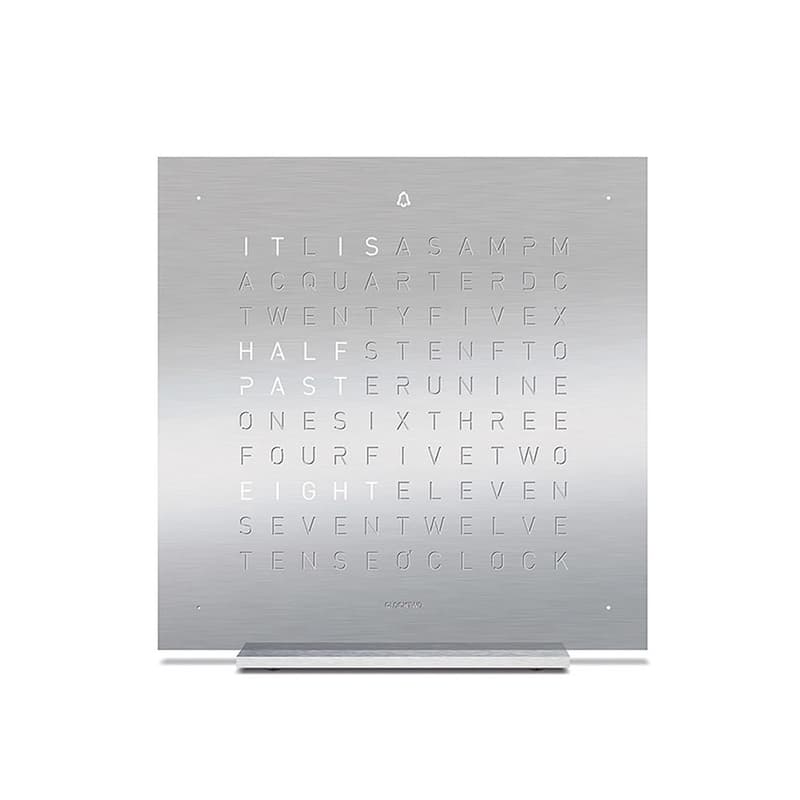 Qlocktwo Touch Metal Table Clock Full Metal by Biegert and Funk