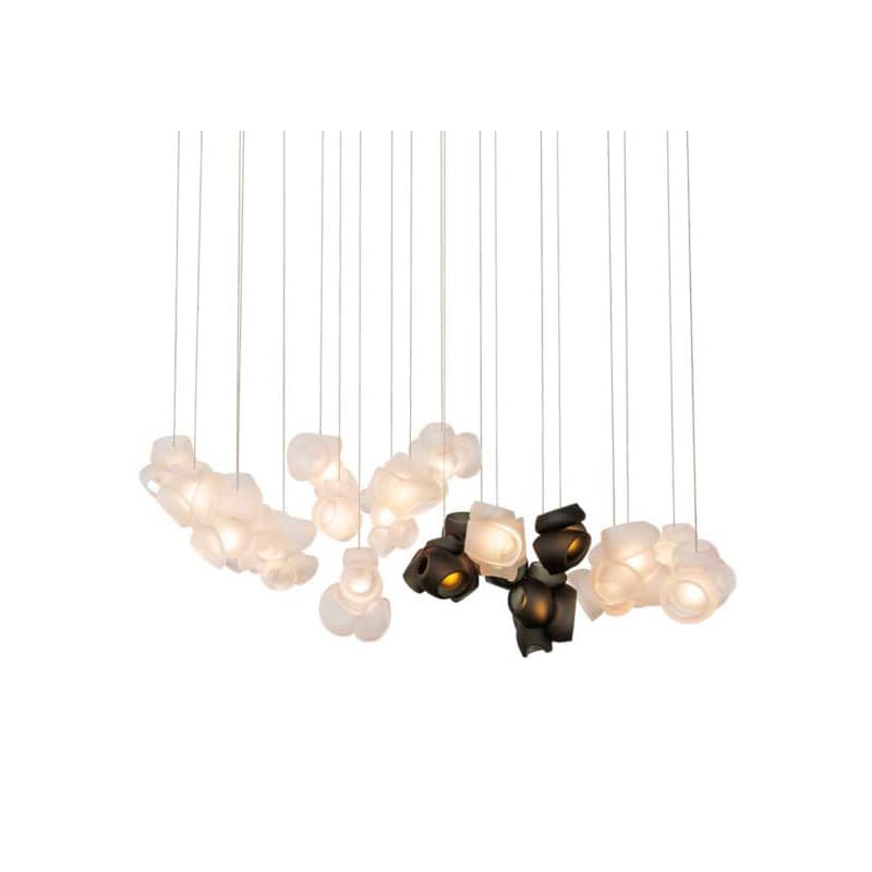 100 Clear With Grey Pendant Lamp by Bocci