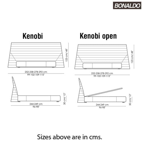 Kenobi Double Bed Base by Bonaldo