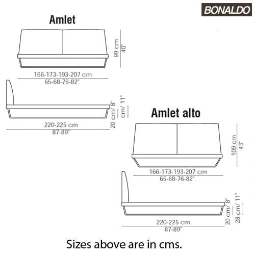 Amlet Double Bed by Bonaldo