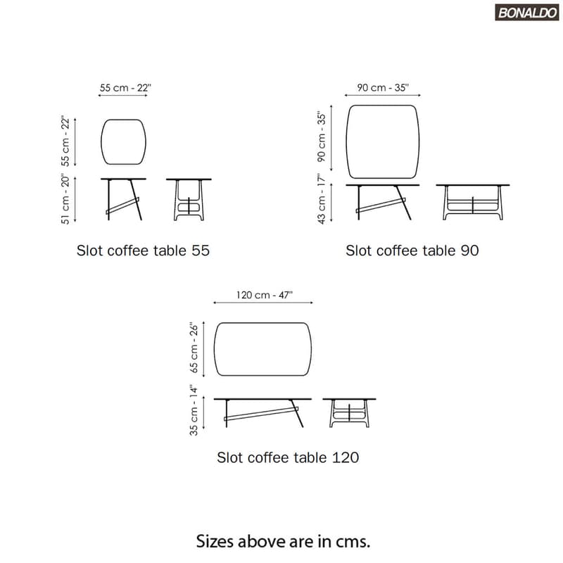 Slot Coffee Table by Bonaldo