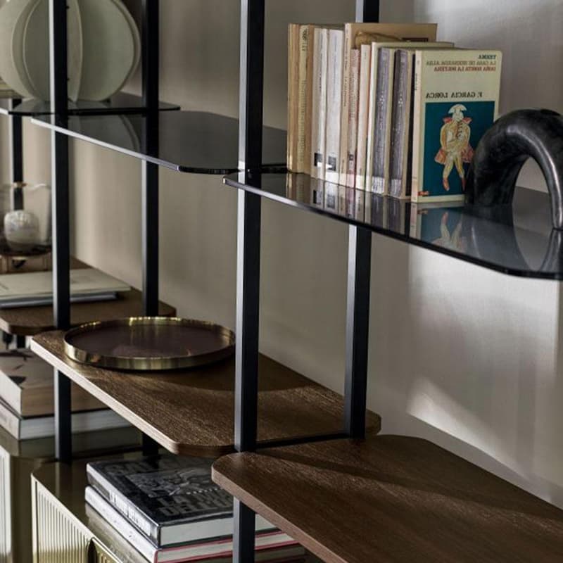 Charlotte Wall Fixing Bookcase By Bontempi, Charlotte Stackable Bookcase