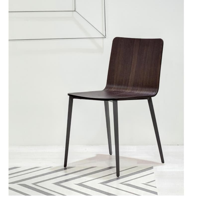 Kate Metal Frame Dining Chair by Bontempi