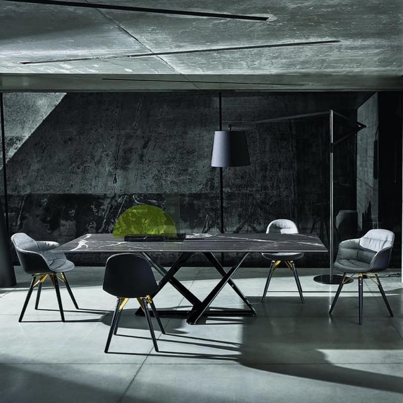 Mood Covered Dining Chair by Bontempi