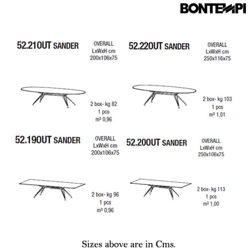 Sander Outdoor Table Bontempi FCI London