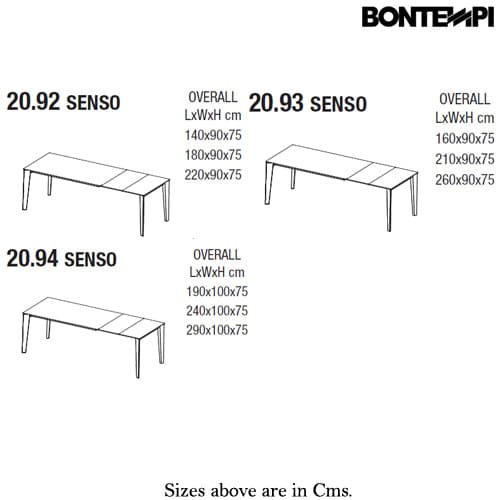 Senso Dining Table by Bontempi