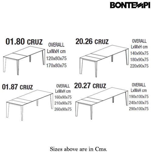 Cruz Dining Table by Bontempi