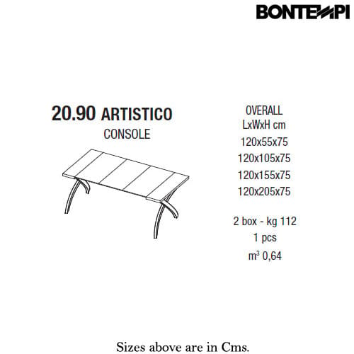 Artistico Console Table by Bontempi