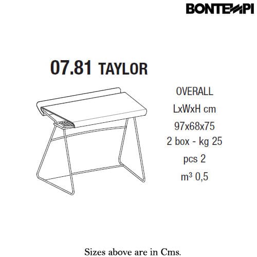 Taylor Desk by Bontempi