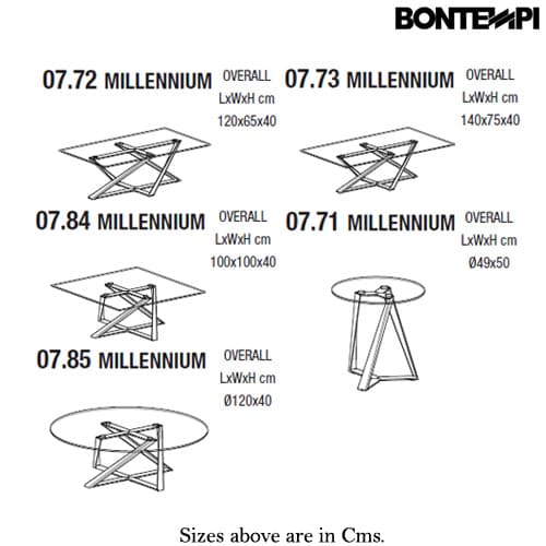 Millennium Coffee Table by Bontempi