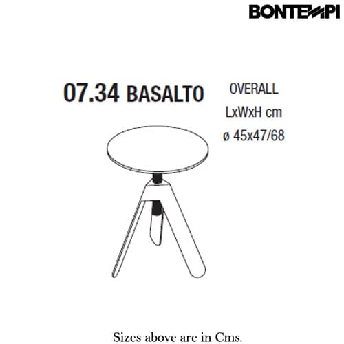 Basalto Coffee Table by Bontempi