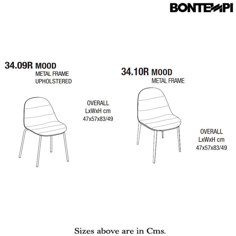 Mood Dining Chair by Bontempi
