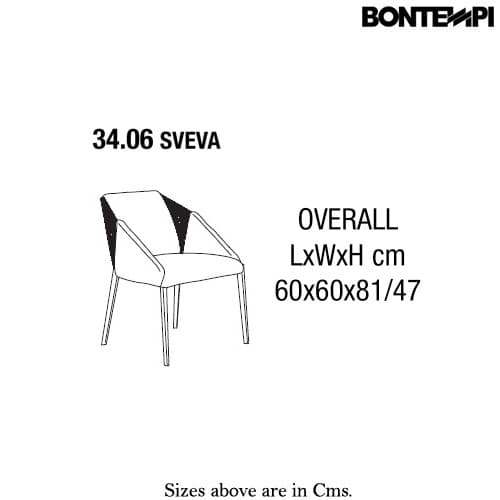 Sveva Dining Chair by Bontempi