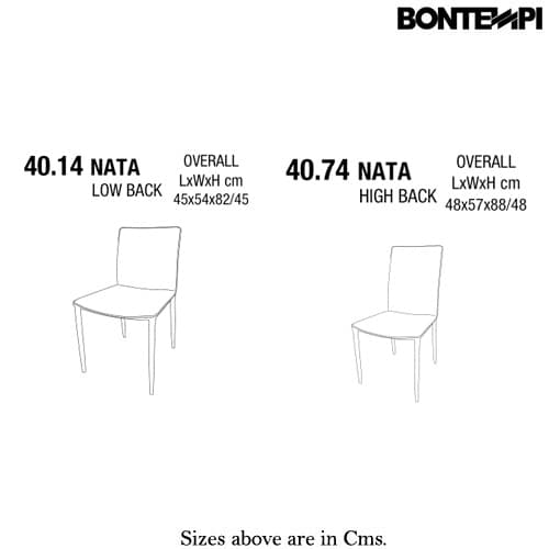 Nata Dining Chair by Bontempi