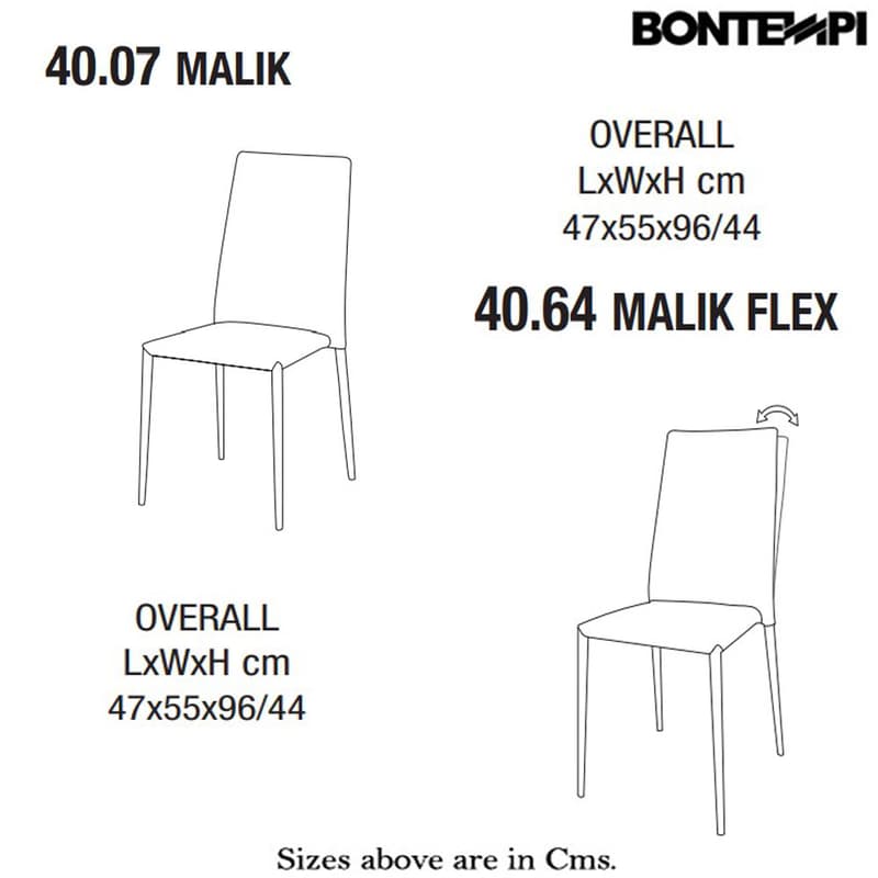 Malik Dining Chair by Bontempi