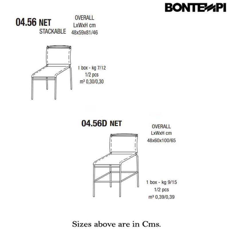 Net Dining Chair by Bontempi