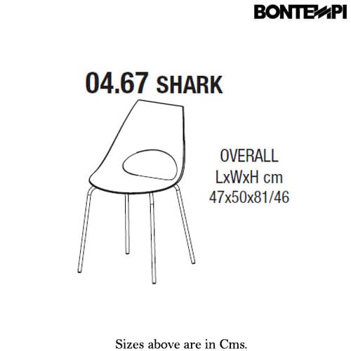 Shark Dining Chair by Bontempi