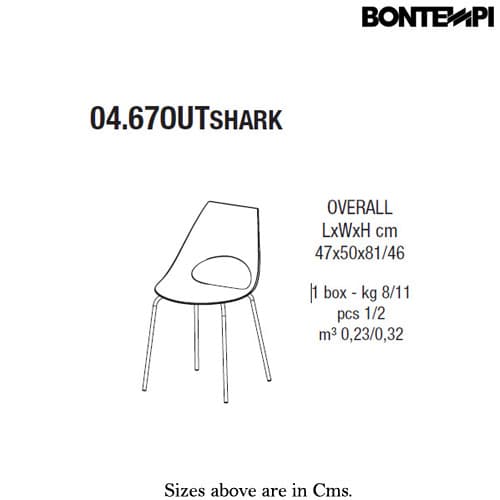 Shark Outdoor Chair by Bontempi