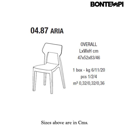 Aria Dining Chair by Bontempi