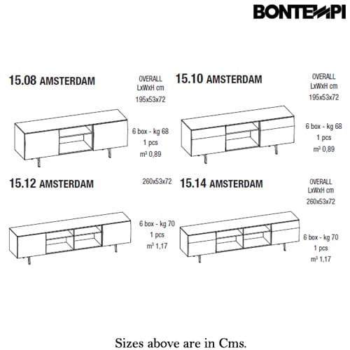 Amsterdam Sideboard by Bontempi
