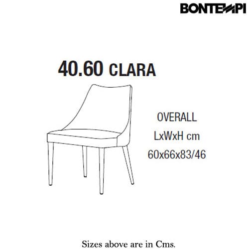 Clara 40-60 Armchair by Bontempi
